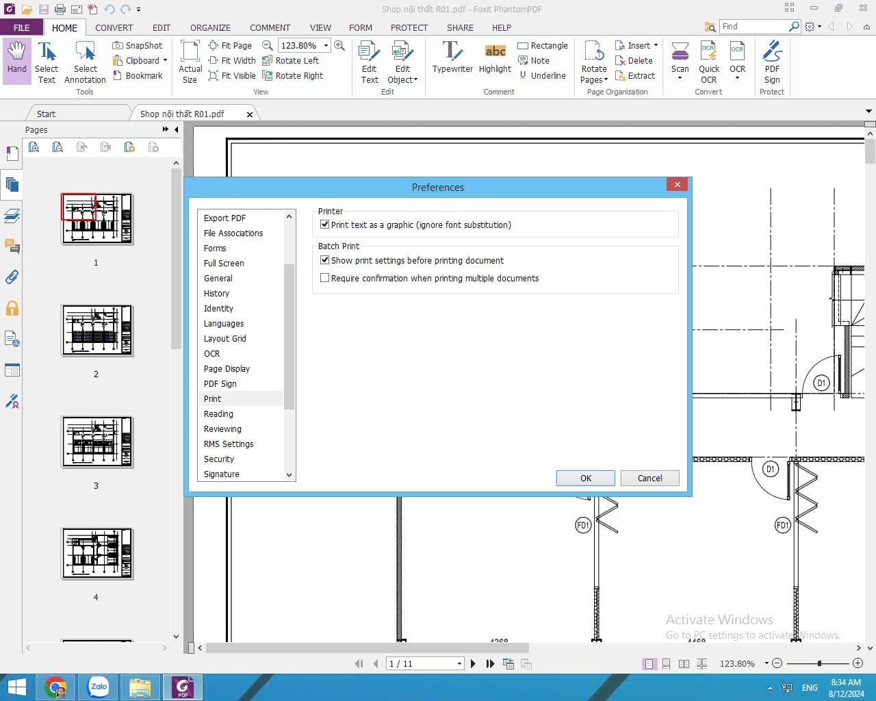 In File Pdf Bị Chậm