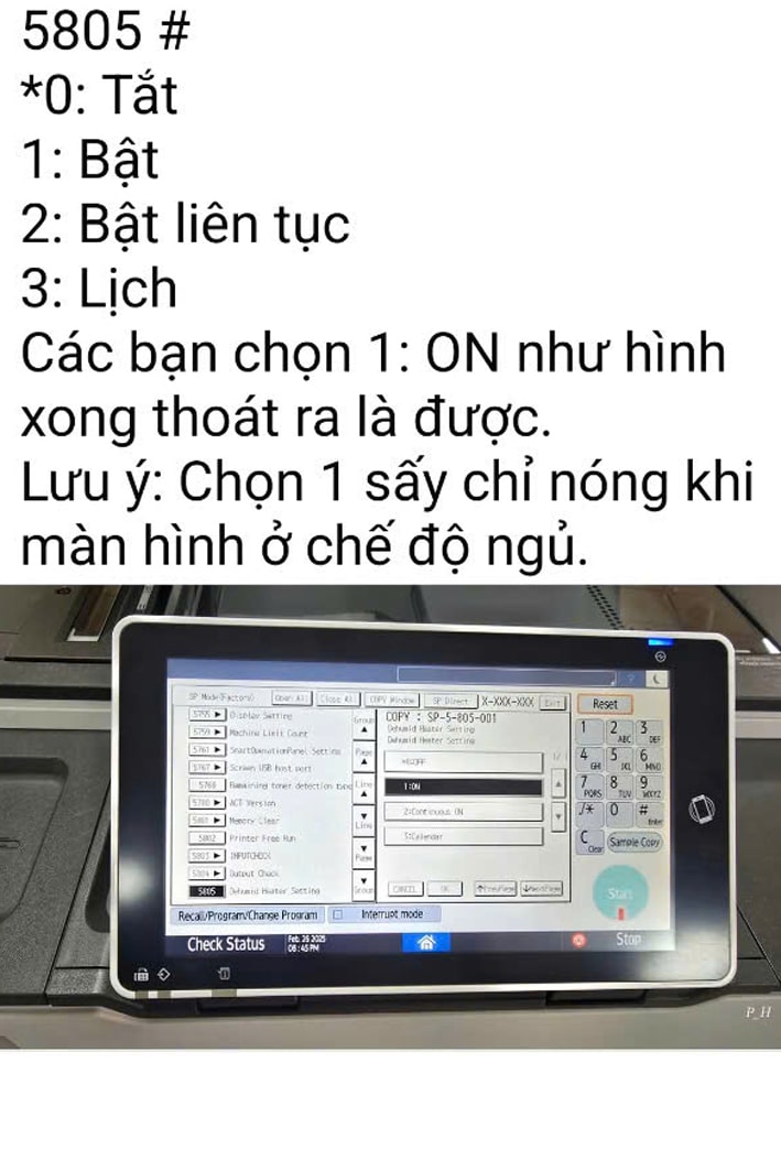 Khắc Phục Lỗi Không Sấy Giấy Máy Ricoh Im8000 (2)